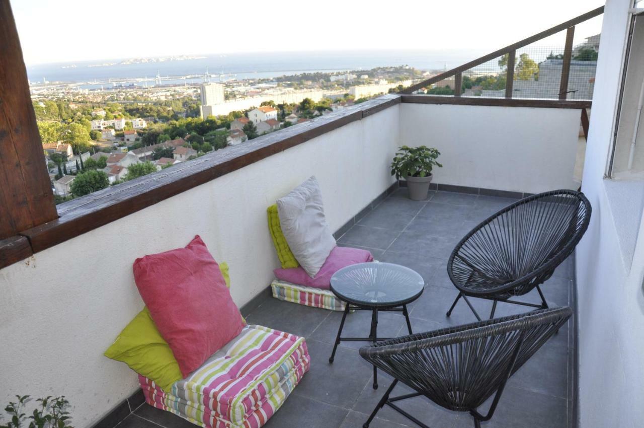 Appartement Cosy Verduron Vue Mer Panoramique Марсель Екстер'єр фото