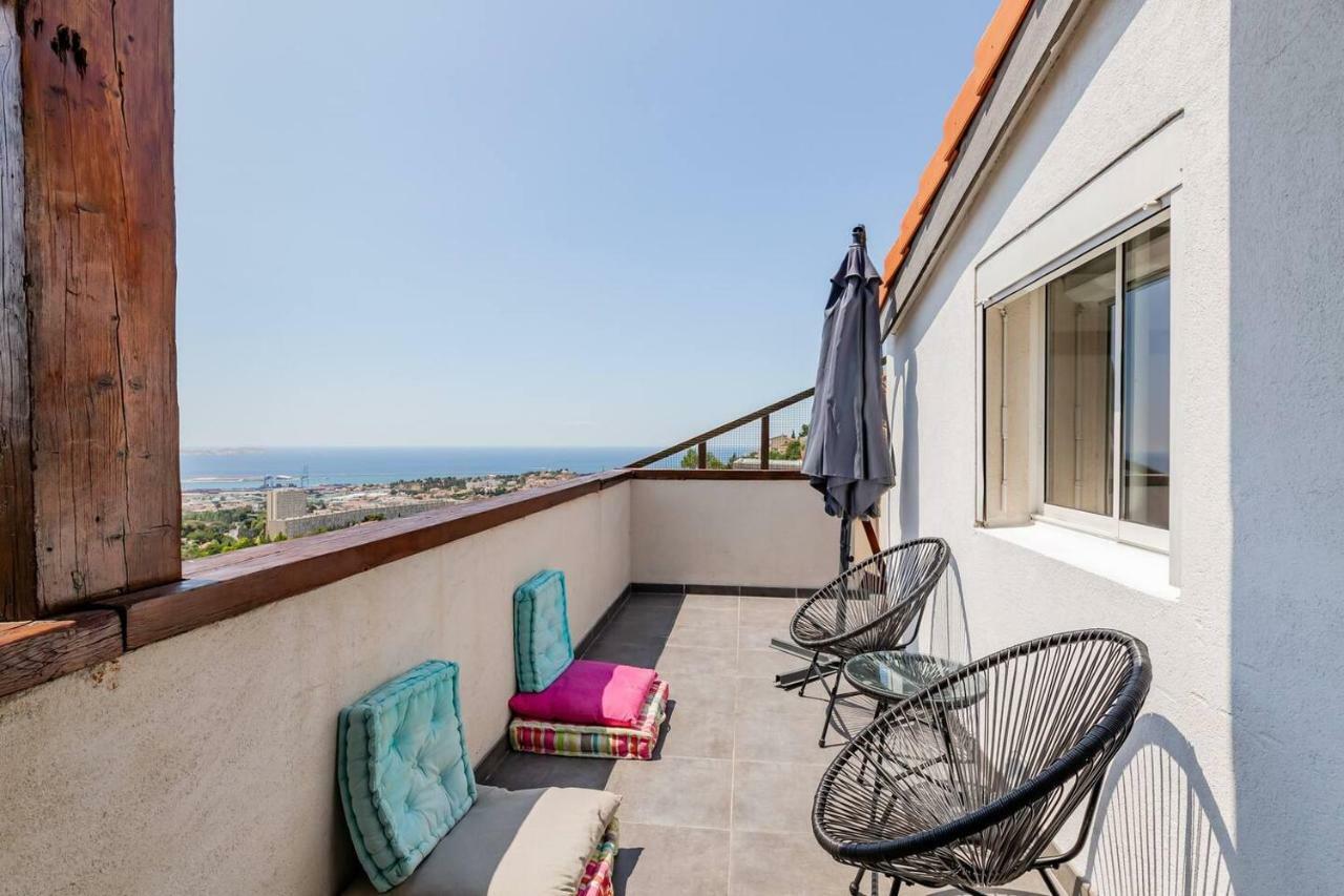 Appartement Cosy Verduron Vue Mer Panoramique Марсель Екстер'єр фото